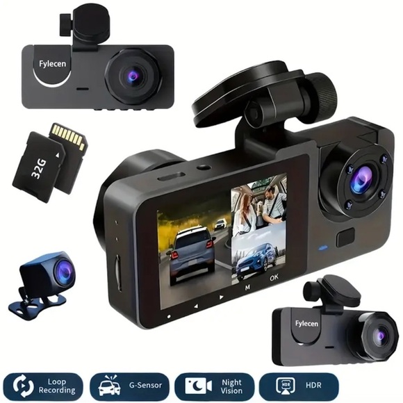 G308 4K Front and Rear Dash Camera with Infrared Night Vision and 32GB SD Card - Picture 1 of 5